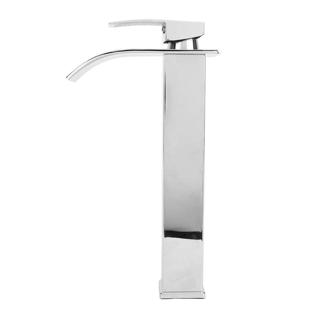 Waterfall Bathroom Faucet 304 Stainless Steel Hot and Cold Single Handle Sink Faucet Vanity Sink