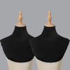 2/Pcs Solid Color Modal High Nack Fake Collar Soft False Collar For Women Solid Color Elastic Jersey Detachable Collar