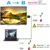 HdoorLink Кабель-адаптер VGA 1080P, преобразователь HDMI в VGA, видео-аудиокабель для переключателя PS3/4, монитор ноутбука, телевизор, совместимый с HDMI