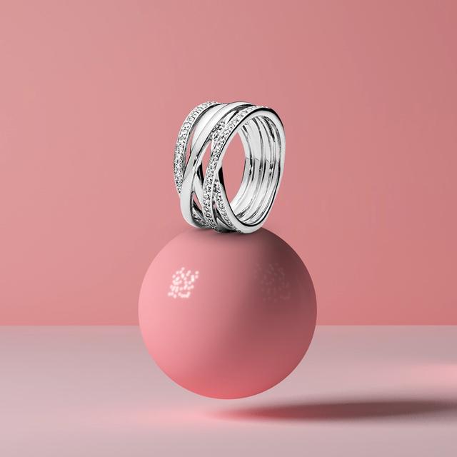 Модные 925 Серебряные Принцесса Тиара Корона Сверкающие Кольца Любовь Сердце Для Женщин Ювелирные Изделия Подарок На Годовщину