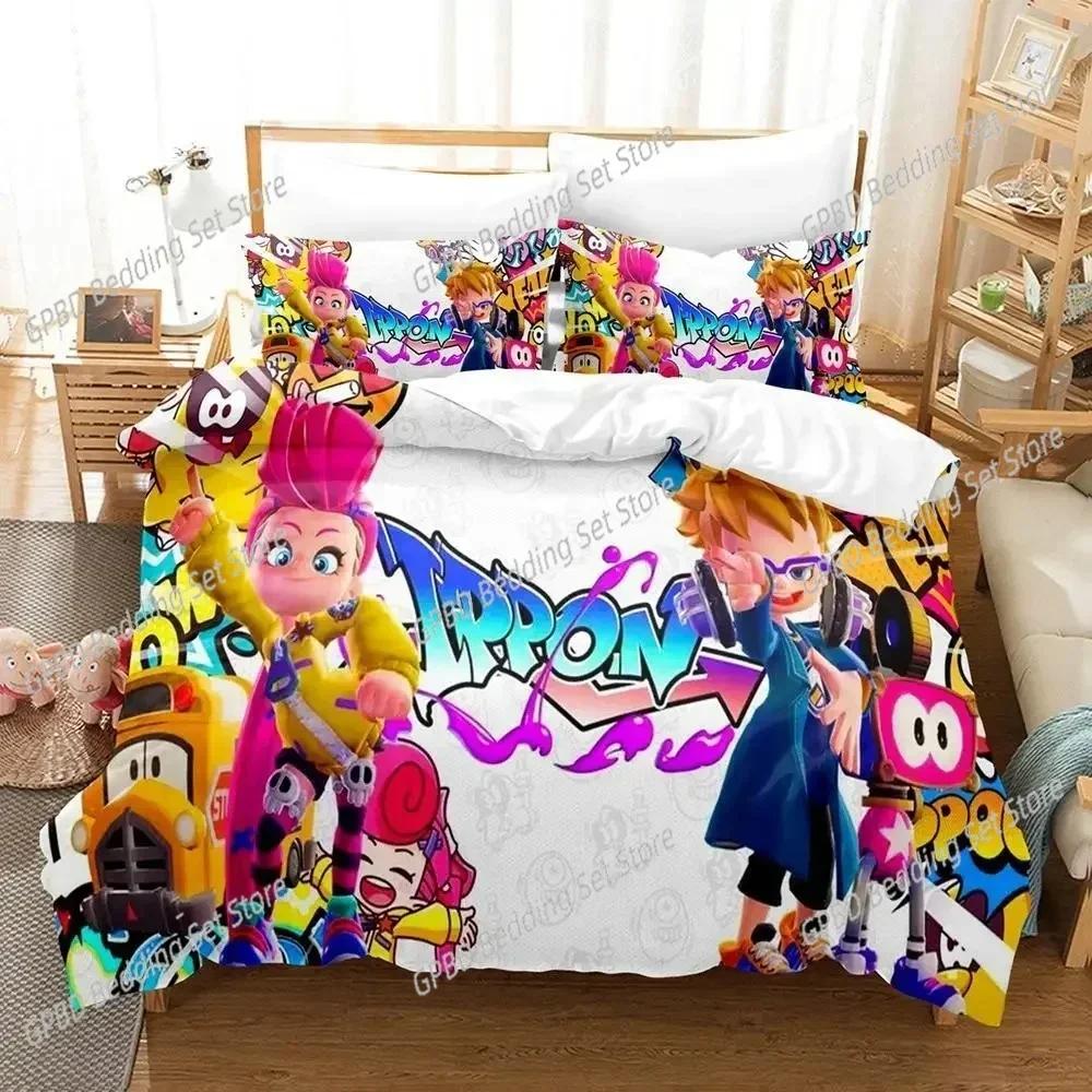 Luxury New 3D Print Game Ninjala Bedding Set Single Twin Double Queen King Cal King Size Bed Linen Set