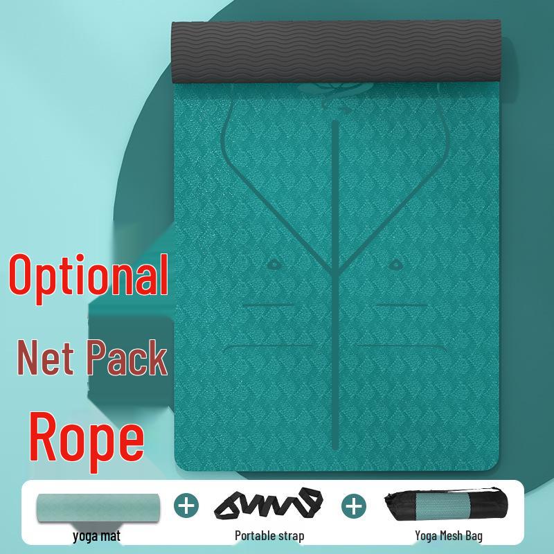 Thickened Non-Slip Fitness and Yoga Mat for Home Use – Extra Wide and Long for Men and Women