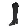 Autumn Winter Women Knight High Boots Fashion Pointed Toe Knight Long Booties Female Thick Heel Shoes