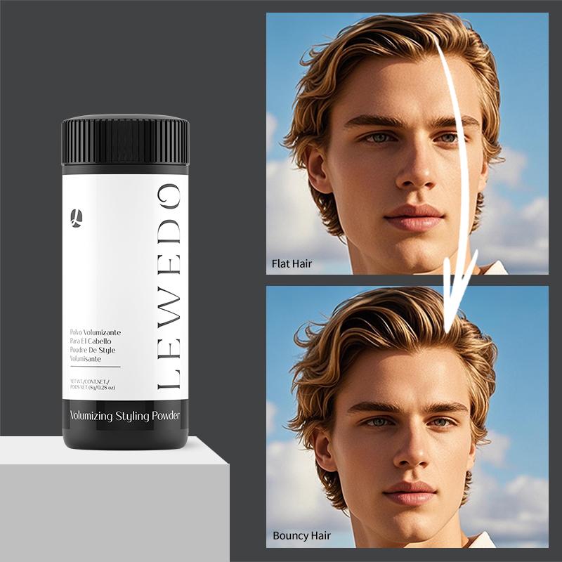 Пудра для пышности волос, дизайн стрижки, увеличение объема волос, фиксация пушистости, стойкая укладка, освежающая, мужская и женская пудра для укладки волос
