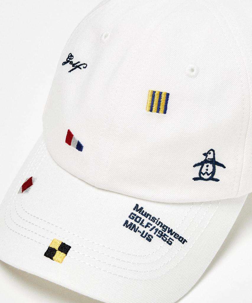 [Munsingwear] Кепка, Летающий узор, Джинсовая ткань, Бейсболка, Гольф, MG5SCP03U WH00 (белый)