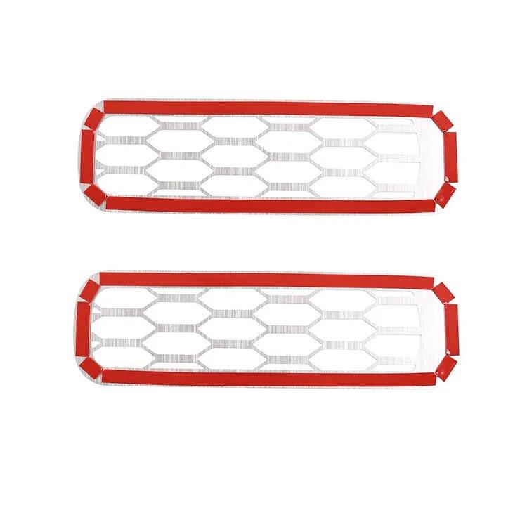 Car Front Fog Light Lamp Frame Protection Net Trim Cover Fit For Land Rover Defender 110 90 -2022 Auto Accessories