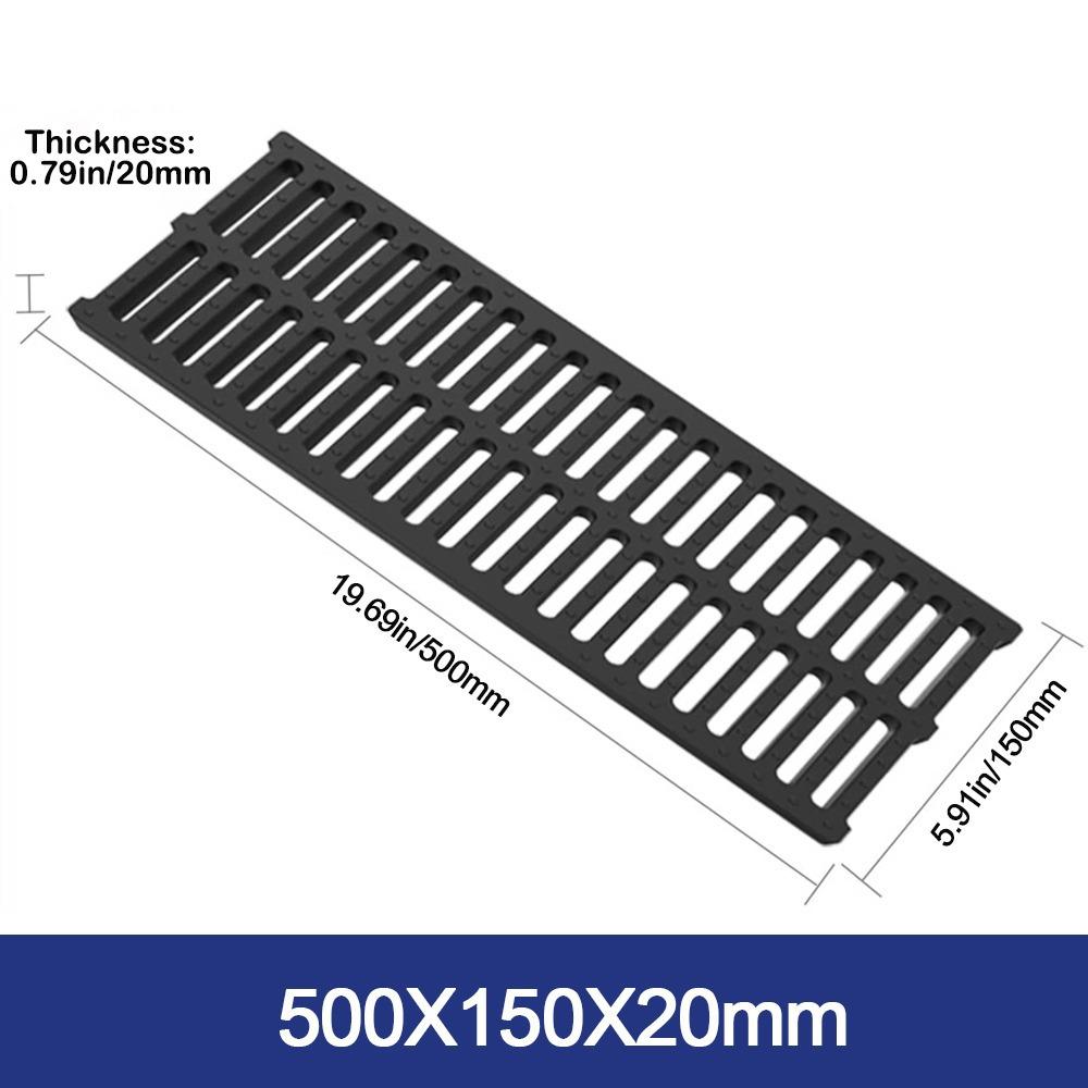 Новая Высокопрочная Крышка для Канавы Смола Пластик Прямоугольный Дренаж для Пола Гаража Черный Дренаж Канализационной Канавы Подвал