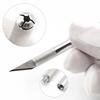 Cake Sculpture Craft Metal Scalpel Non-slip Knife Engraving Cutter with 6pcs Blade Pastry Tools