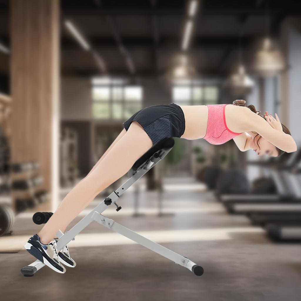 Скамейка для гиперэкстензии - Регулируемый римский стул для домашних тренировок для похудения, сжигания жира, грузоподъемность до 265 фунтов