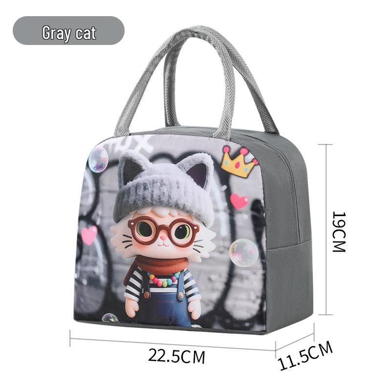 Large Capacity Insulated Lunch Tote - Durable Aluminum Foil Bento Bag for Office Workers