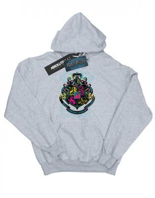 Мужская неоновая толстовка с капюшоном Hogwarts Crest