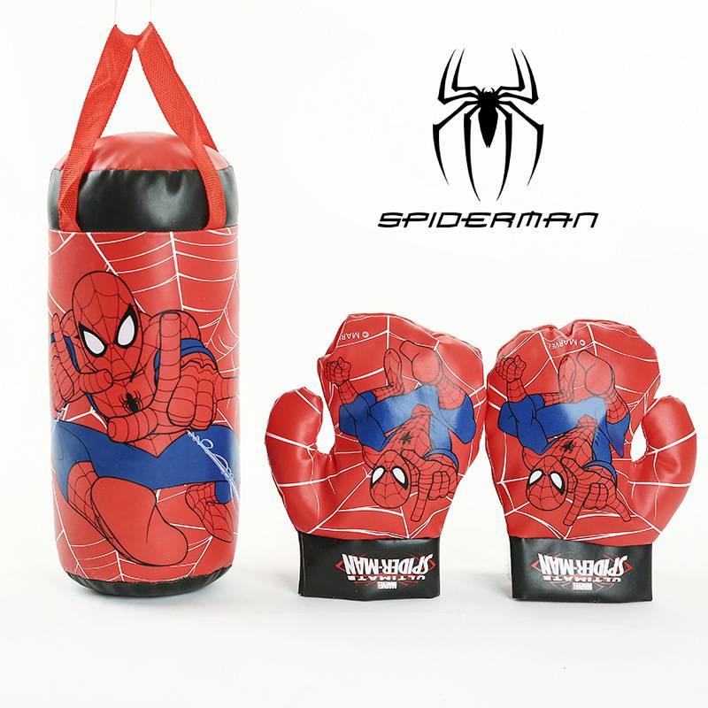 Disney Marvel Spider-man Boxing Toy Red Plastic Punching Gloves For Kids 2-5 Stress Relief