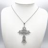 Gothic Dark Style Cross Pendant Necklace Rock Punk Goth Fashion Necklaces for Women Men Jewelry Design Mystical Gifts