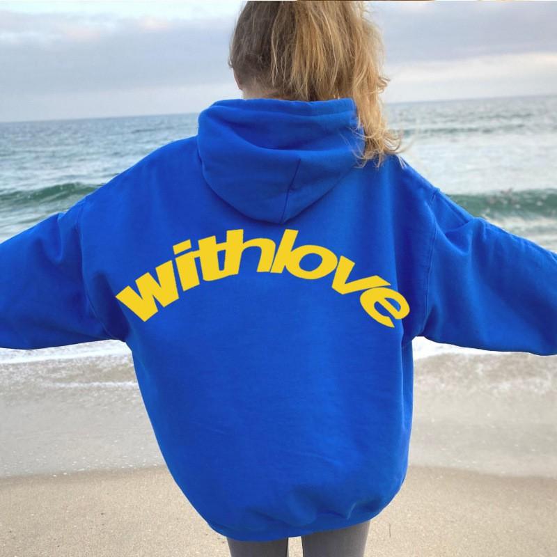Oversized Drop Shoulder Hooded Sweatshirt Men Women Loose Fit Sporty Casual Cotton Blend Pullover With Side Pockets