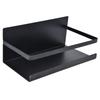 Kitchen Rack Space Saving Spice Shelf Organizer Magnetic Single Tier Iron for StorageBlack