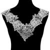 Water-Soluble Lace and Polyester Silk 3D Embroidered Collar Corsage.