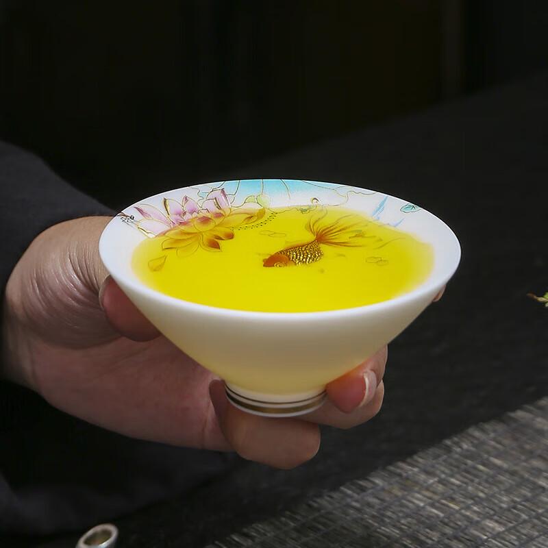 Фарфоровая чашка для чая Доли с жировым фарфором Чашунь