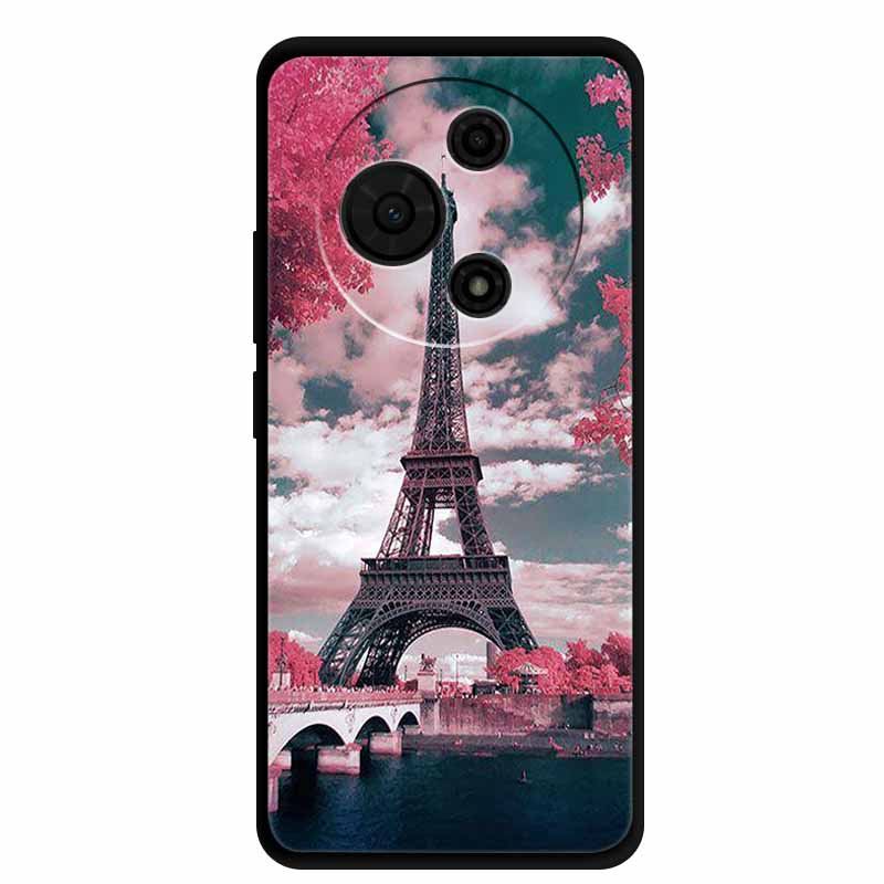 For TCL 60 SE Case T517H Cute Cartoon Colorful Soft TPU Silicone Back Cover for TCL 60 SE Cover Black Phone Case Funda TCL60 SE