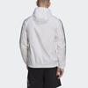 Adidas Casual Hooded Long Sleeve Jacket Men Outerwear White HE4318