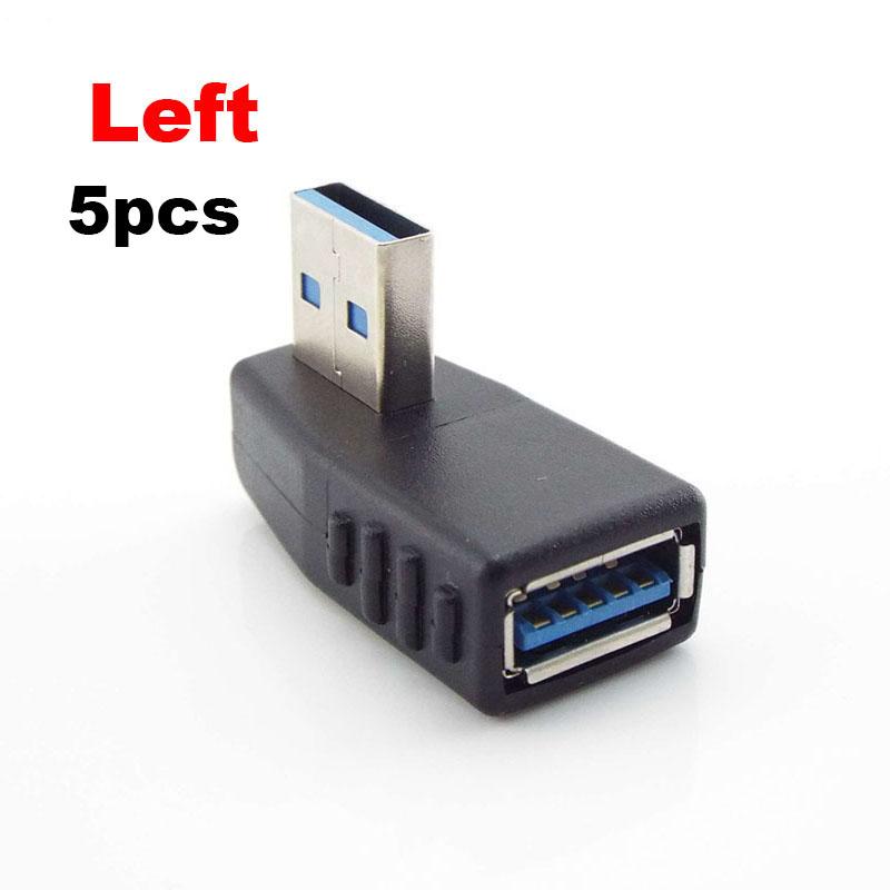 90-угольный USB 3,0 тип A «папа-мама» M/F адаптер, разъем-конвертер, удлинитель для ноутбука, ПК, влево/вправо/вверх/вниз