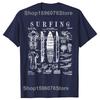 Funny Surfboard Surfing Vintage Patent Surfer T Shirts Men Cotton Humor Streetwear Tee Shirt Short Sleeve Unisex Loose Clothing