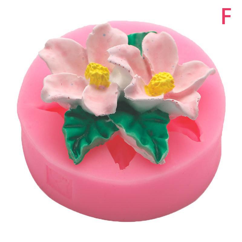 3D роза лотос орхидея маргаритка подсолнух силиконовая форма сделай сам свадебный цветок помадка для торта украшение инструмент для выпечки мыла свечи форма подарок
