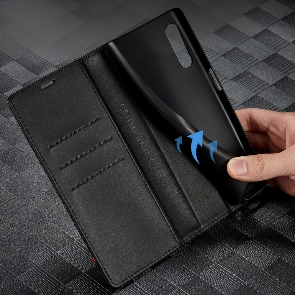 Flip Case for Samsung Galaxy A36 5G, Carbon LC.IMEEKE, Black