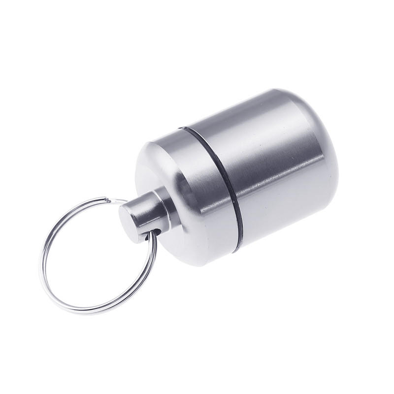 3 шт. Мини алюминиевый футляр для таблеток брелок портативный ящик для хранения лекарств портативный держатель для таблеток на открытом воздухе брелок контейнер бутылка