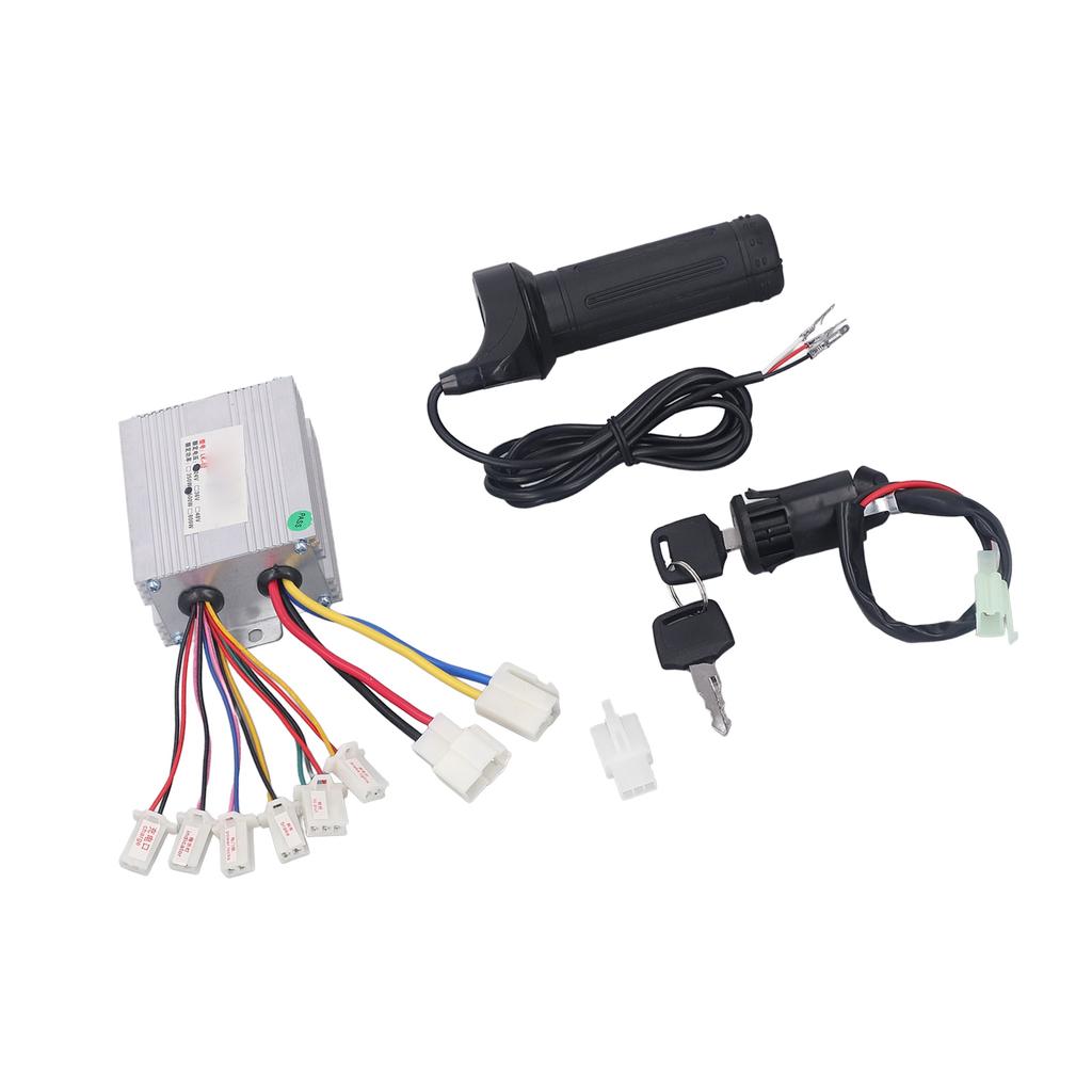 Комплект контроллера 24В 500Вт с ручкой газа, рассеиванием тепла для электрических велосипедов, трехколесных велосипедов