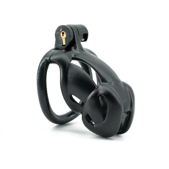 Male Chastity Cage ABS Penile Ring Cock Cage Adult Sex Toy Penis Bondage Urethral Lock with 4 Rings Cuckold Erotic Couple BDSM