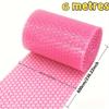 Light Lotus Pink Heart-Shaped Bubble Wrap Rolls Shock-Absorbing Packing Foam Paper Heart-Shaped Packaging Thickened Colourful