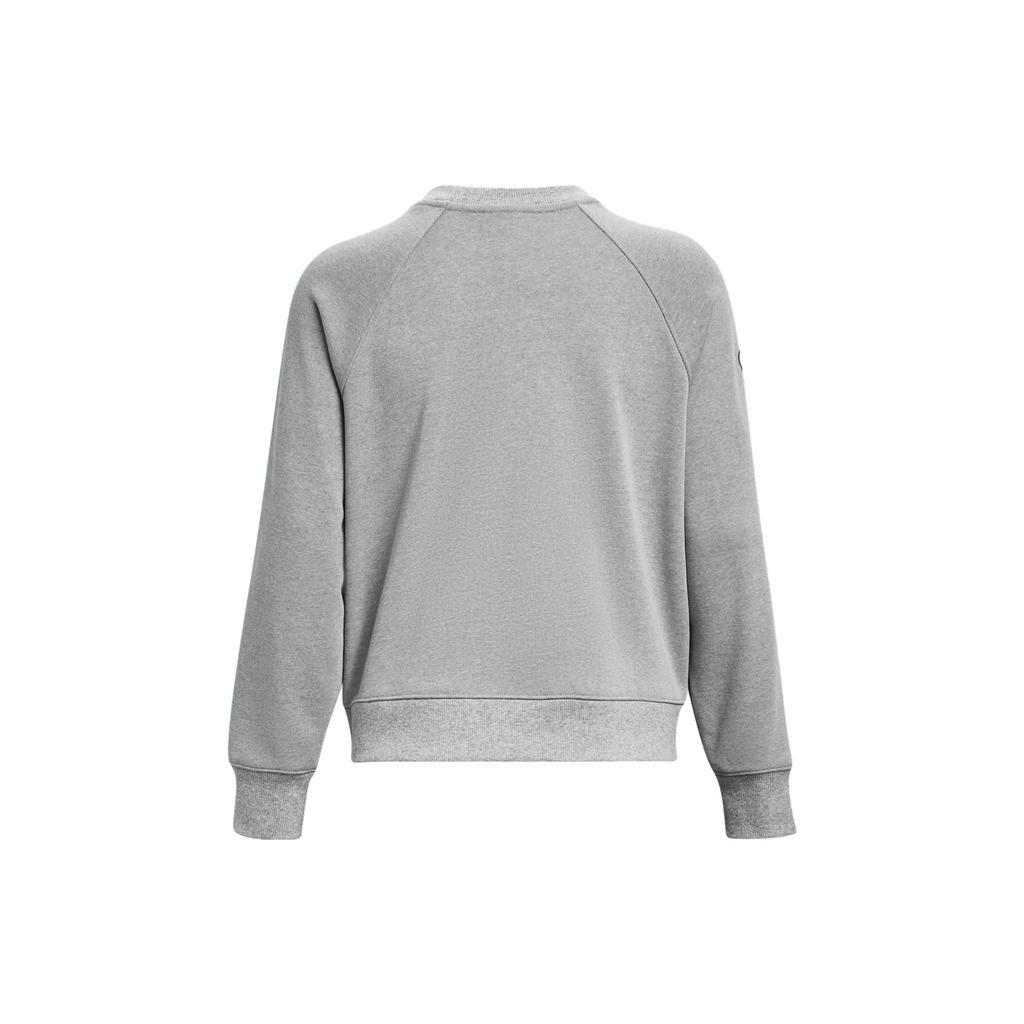 Under Armour Letter Print Crew Neck Long Sleeve Sweatshirt Women Sweatshirt Gray 1379833-011
