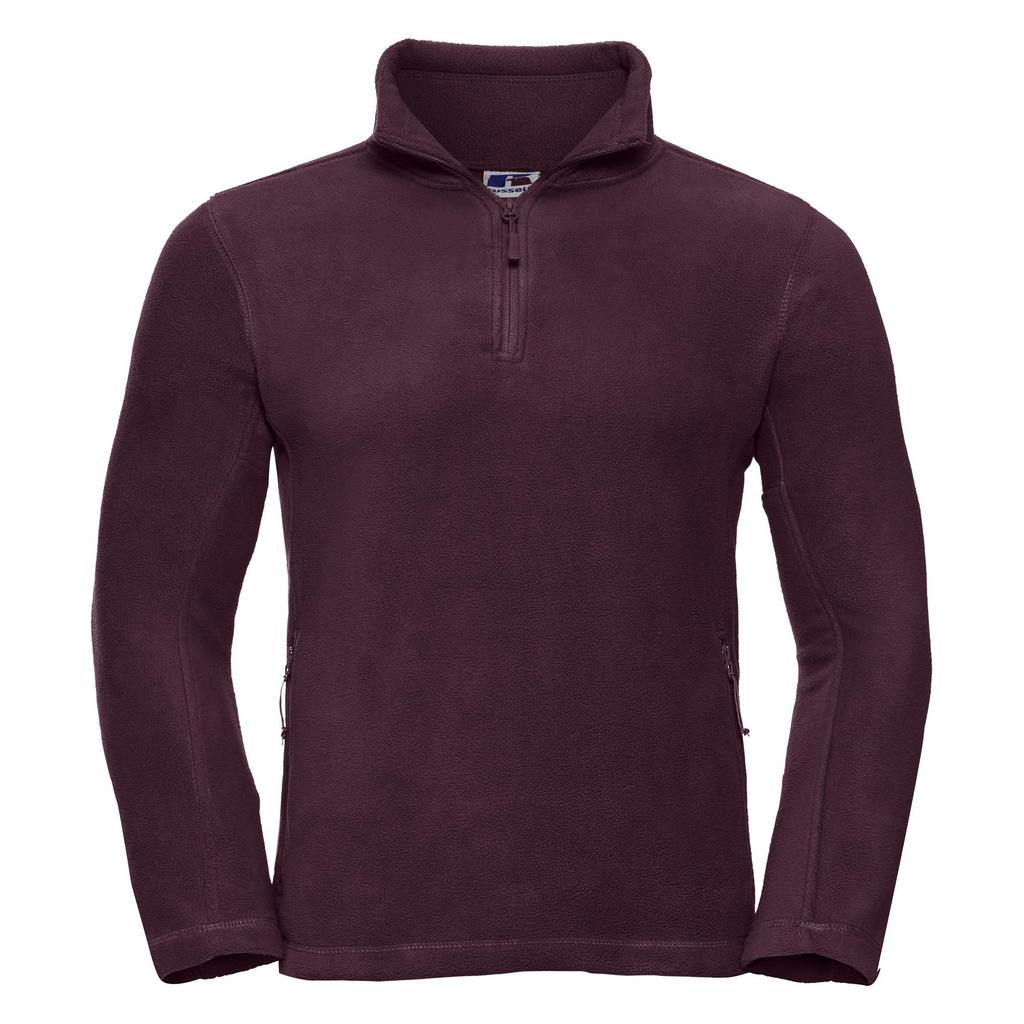 Russell Mens 1/4 Zip Outdoor Fleece Top