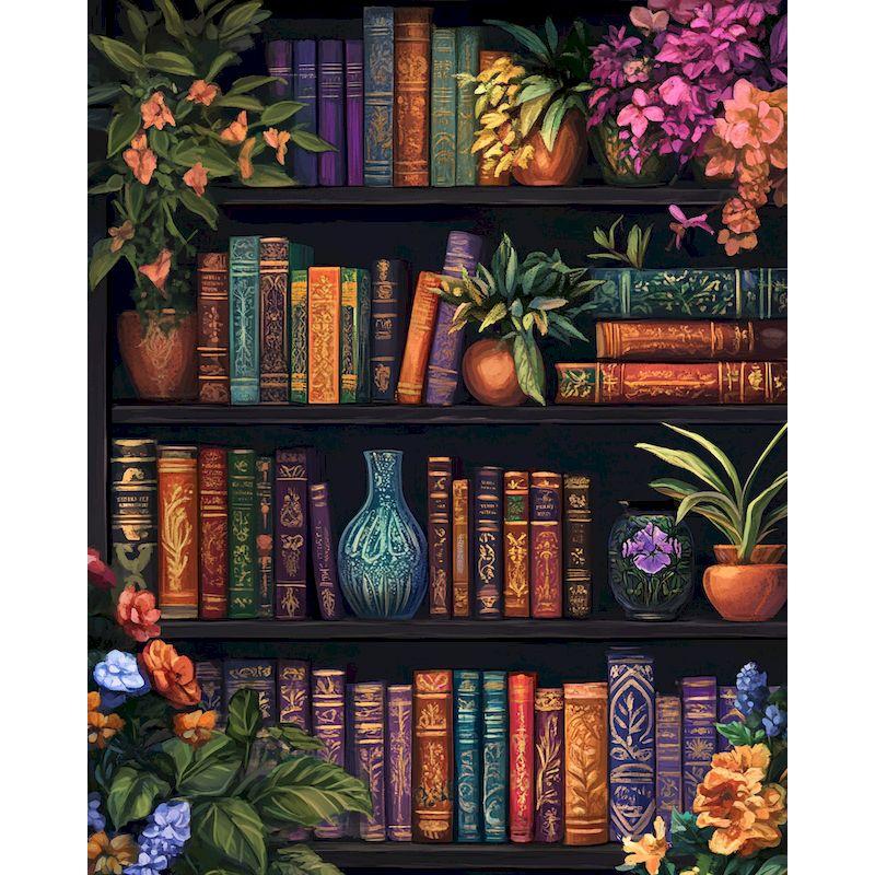GATYZTORY Diy Painting By Numbers Flower Book Landscape Coloring By Numbers Artwork Diy Gift Paint Kit On Canvas Paint Set