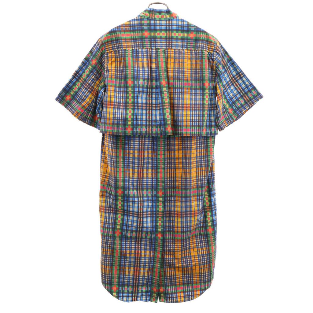 TOGA PULLA Check Pattern Short sleeve Shirt dress 36 Multi Women Used