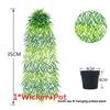 Faux Hanging Vine Plant With Green Leaves For Balcony And Party Decoration