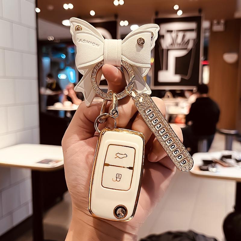 Чехол для автомобильного ключа Chery Jianghuai, автомобильный чехол для ключей с дистанционным управлением, пряжка