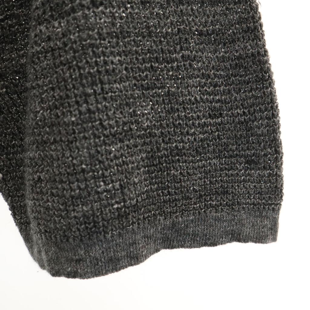 JOURNAL STANDARD linen Short sleeve sweater L gray knit Men's Used