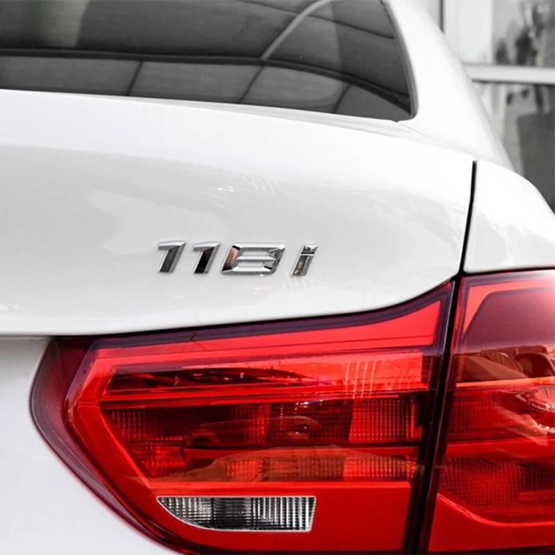 ABS Car Rear Trunk Letters Logo Badge Emblem Sticker For BMW 1 Series 116i 118i 120i 125i 130i 135i 140i E81 E82 E87 E88 F20 F21 up2