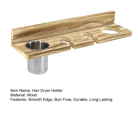 Органайзер для волос, настенный держатель для фена, гладкий край, без заусенцев, простой