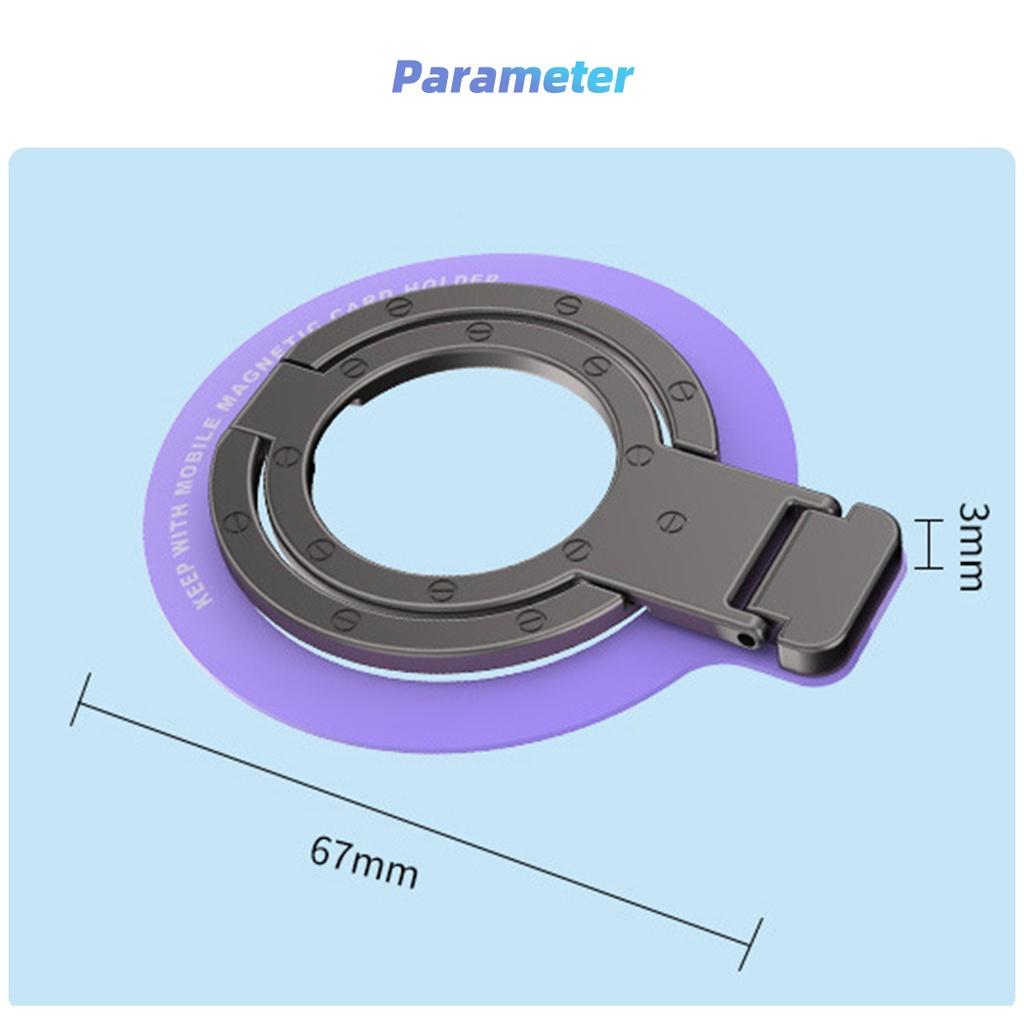 FONKEN MagSafe Phone Magnetic Finger Ring Holder for iPhone 13 14 15 Adhesive Phone Stand Grip Mount Smartphone Accessories