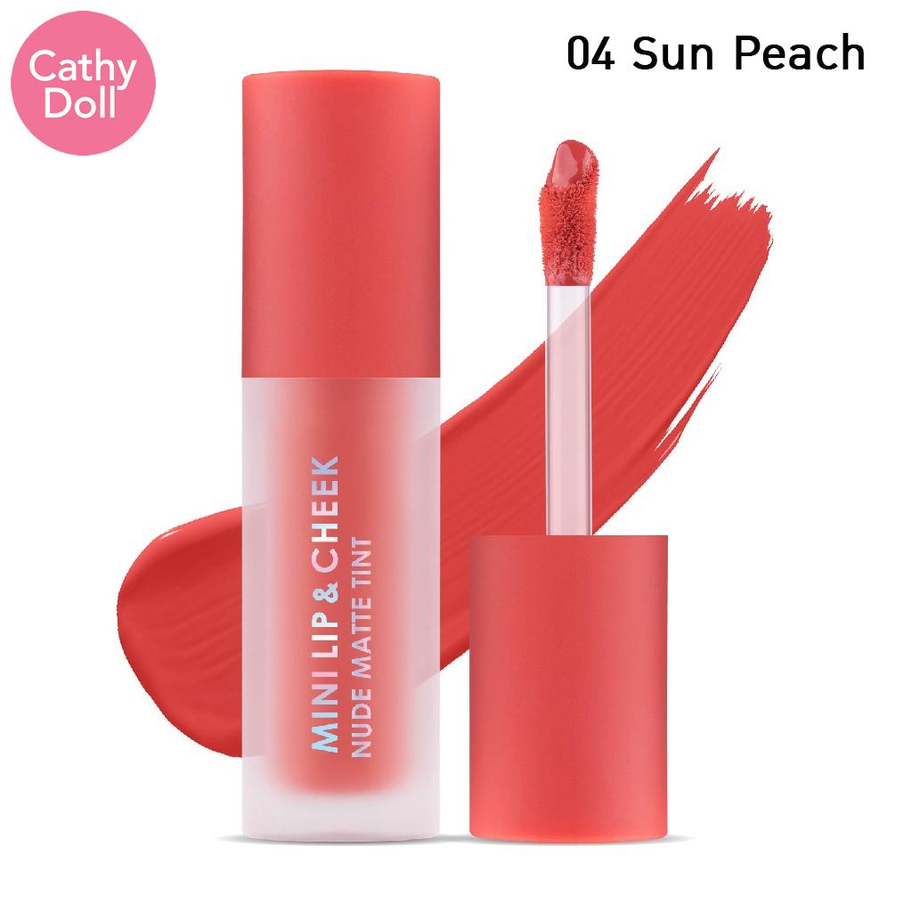 Cathy Doll MINI LIP & CHEEK NUDE MATTE TINT № 01-08 2,1 г - Тайская косметика для макияжа