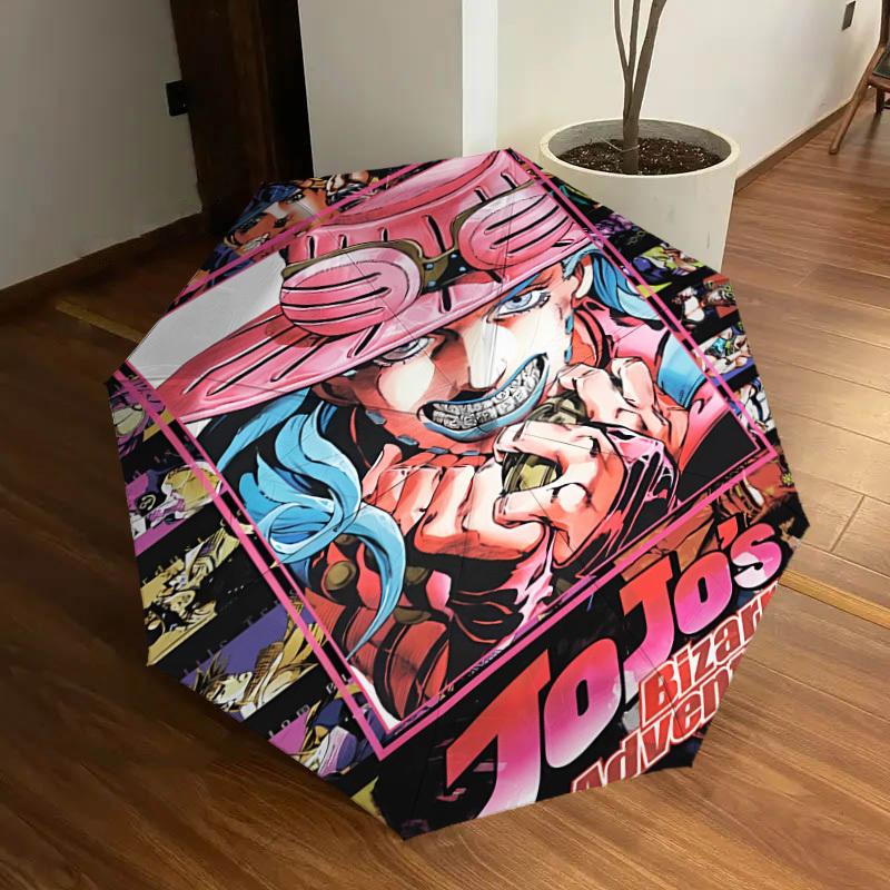 1pc JoJo's Bizarre Adventure Print Umbrella Multi-functional Umbrella Umbrella for Men & Women, Valentine's Day Anniversary Gift0818239