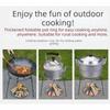 Reinforced Steel Camping Campfire Tripod Foldable Camping Grill Pot Rack  Camping Kitchen