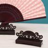Chinese Style Vintage Art Folding Fan Stand Display Base Hand Fan Support Holder Home Office Table Decor