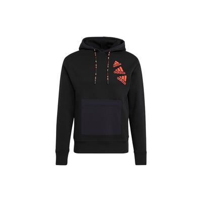 adidas Толстовка с длинными рукавами и логотипом, топы унисекс, черный HL9376