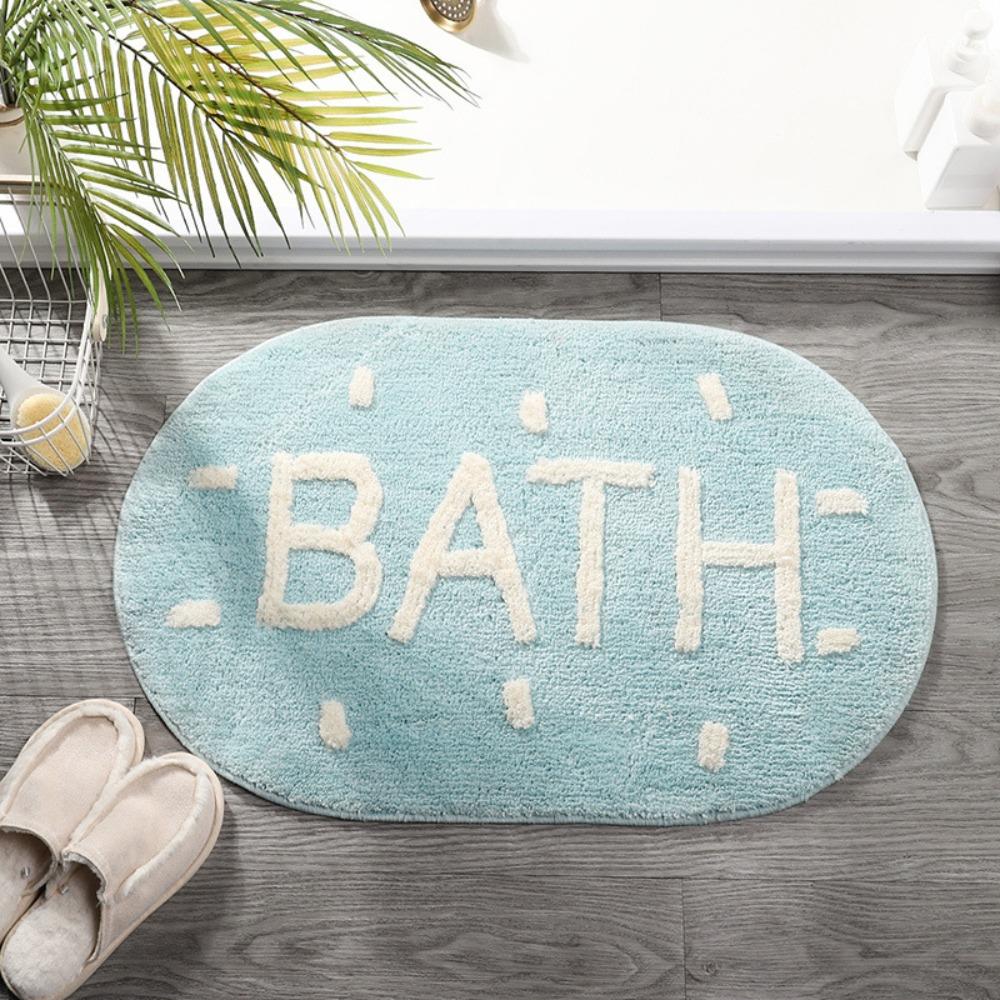 High Absorbency Imitation Cashmere Mat Quick Dry Absorbent Doormat Non-Slip Floor Mat  Bedroom