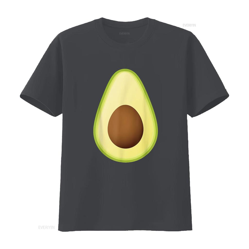 Womens Avocado Costume T Shirt Fruit Halloween Black 2XL vintage Washed Slightly Unisex Casual Breathable Stretched streetwear
