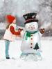 1 шт. Рождественский шар в виде снеговика, 4D стоячий фольгированный шар, подходит для украшения рождественской вечеринки