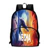 Nezha Durable Backpack Oxford Bookbag For School Use Large Capacity Bag Gift